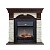 Каминокомплект Dimplex Dublin арочный сланец белый (темный дуб)+Lydon Black