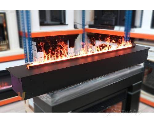 3D электроочаг Real Flame Line-S 150 3D Matte Black в Казани